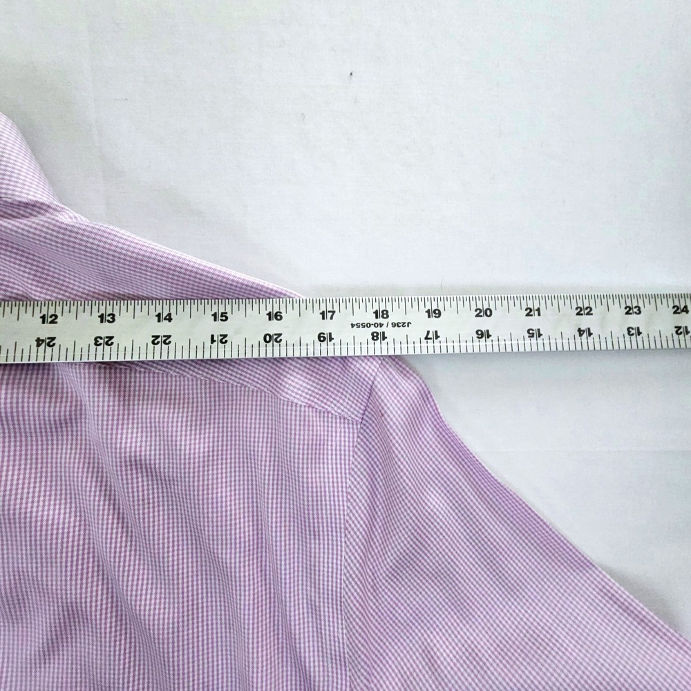 Charles Tyrwhitt Mens Extra Slim Fit NonIron Micro Check French Cuff Shirt 16 35 - Picture 8 of 9